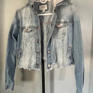 SMALL JEAN JACKET WITH HOOD